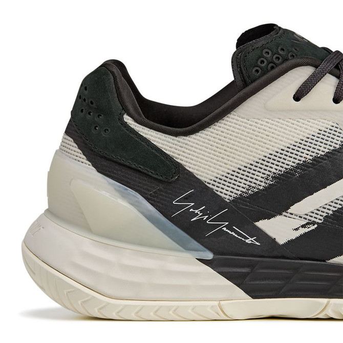 adidas Defiant Speed 2 Y-3 Mens Tennis Shoe - Grey/Grey/Black - 8