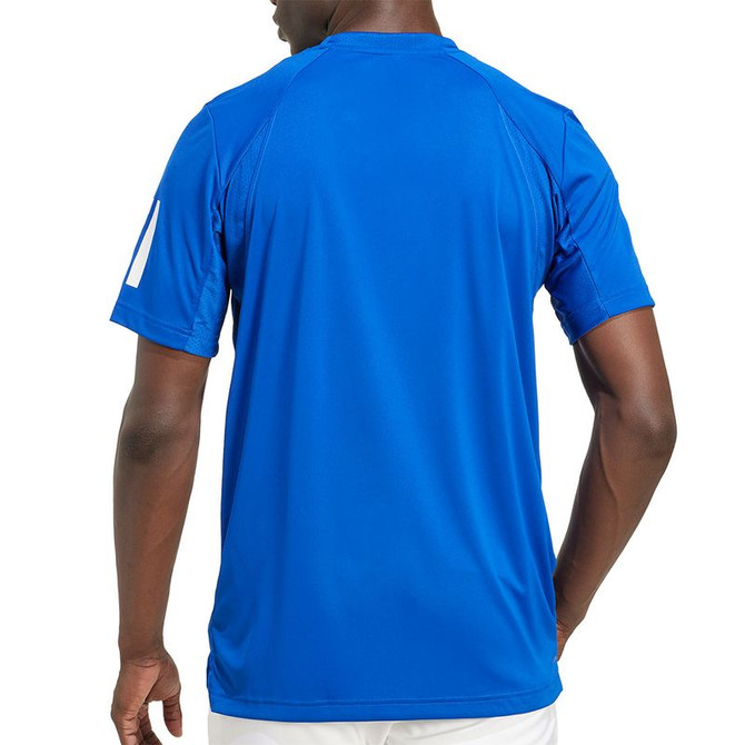 adidas Club 3 Stripe Tee Shirt - Collegiate Royal - 2