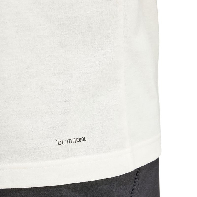 adidas Heritage Tennis Tee Shirt - White/Aurora Plum - 5