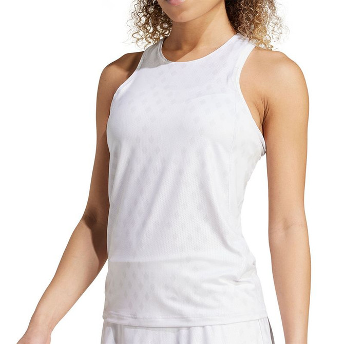 adidas Club Graphic Tank Top - White/Dash Grey
