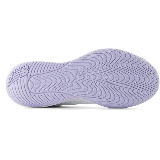 New Balance 696v6 (D) Mens Tennis Shoe - White/Grey/Dusk Shower - 2