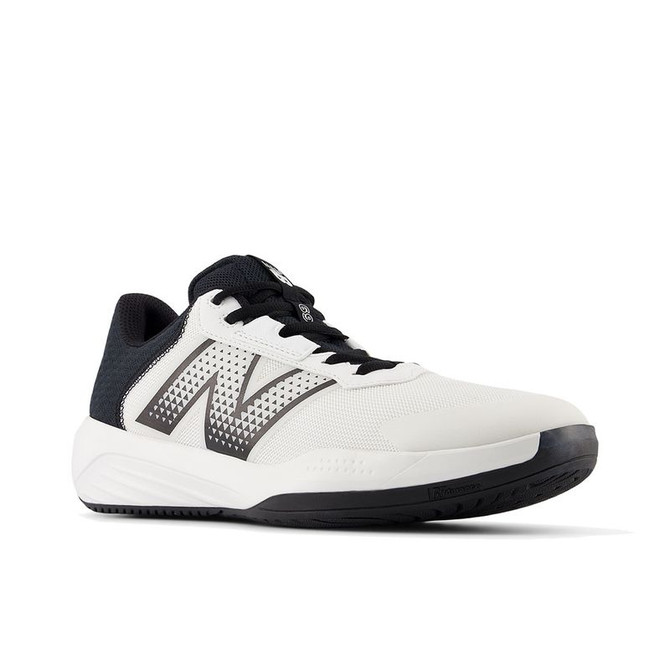 New Balance 696v6 (D) Mens Tennis Shoe - White/Black - 4