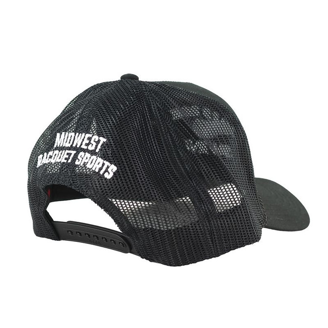 Midwest x Cracked Racquets Trucker Hat - Black - 3