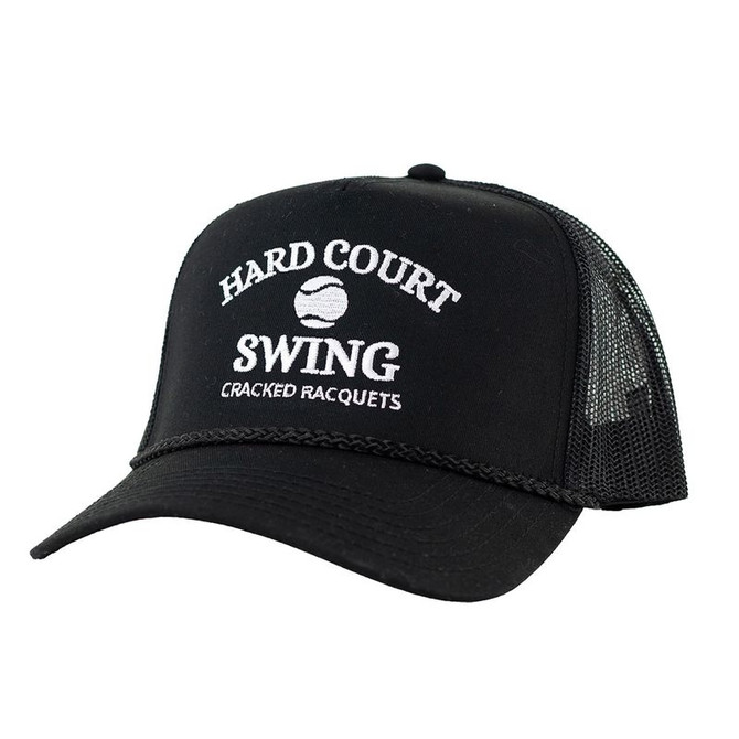 Midwest x Cracked Racquets Trucker Hat - Black