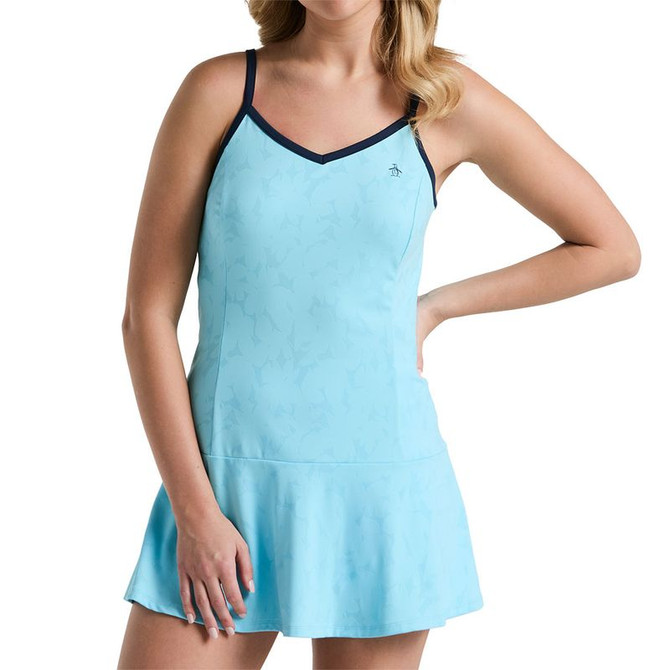 Penguin Floral Jacquard Tank Dress - Castaway