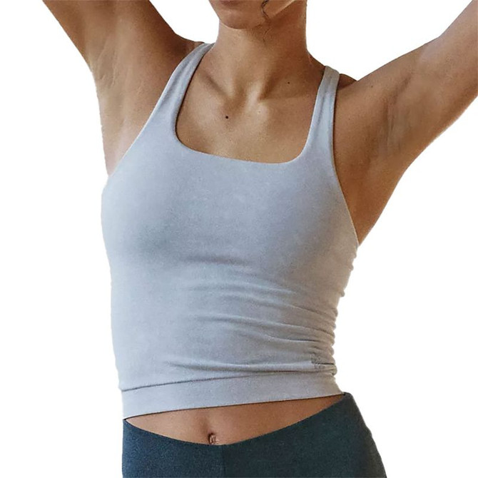FP Movement Go To Smooth Tank Top - Washed Ice Grey
