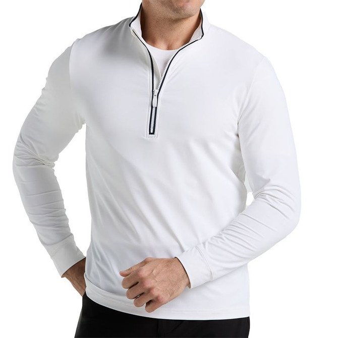 Penguin Performance 1/4 Zip Long Sleeve - Bright White