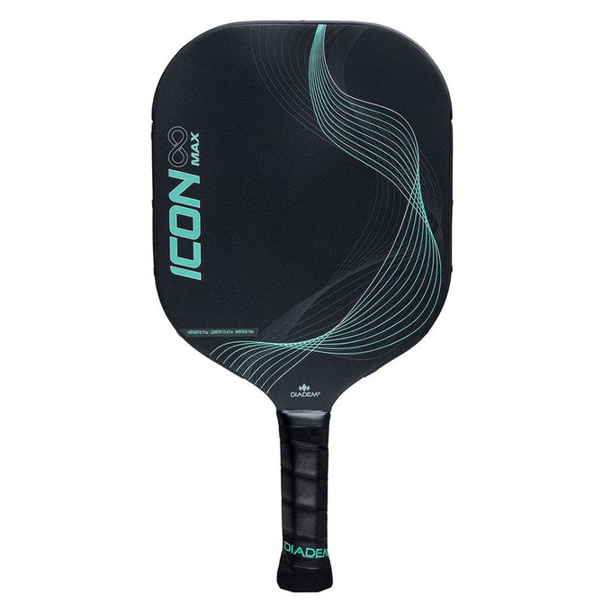 Diadem Icon Infinity Max Black/Mint Pickleball Paddle - 2