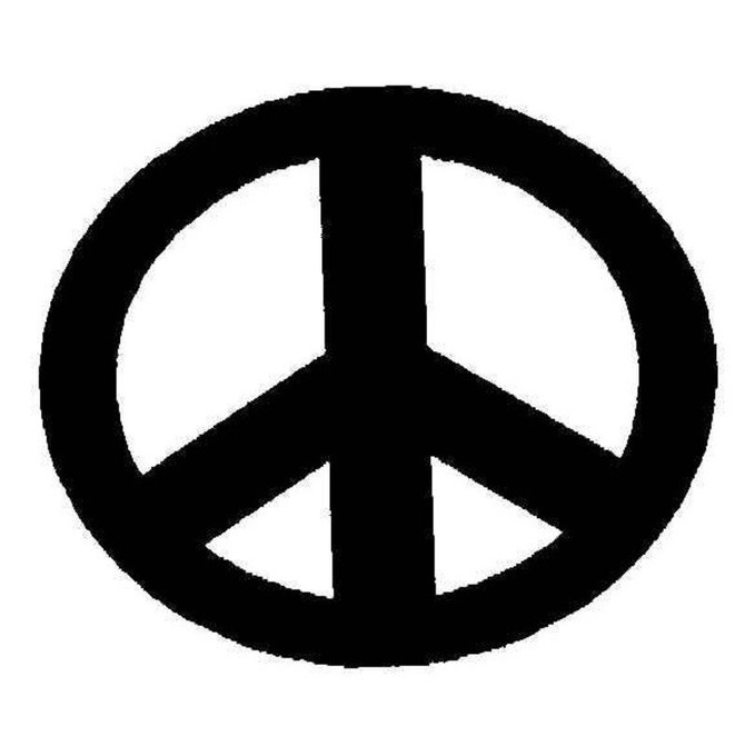 Tourna Peace Symbol Stencil