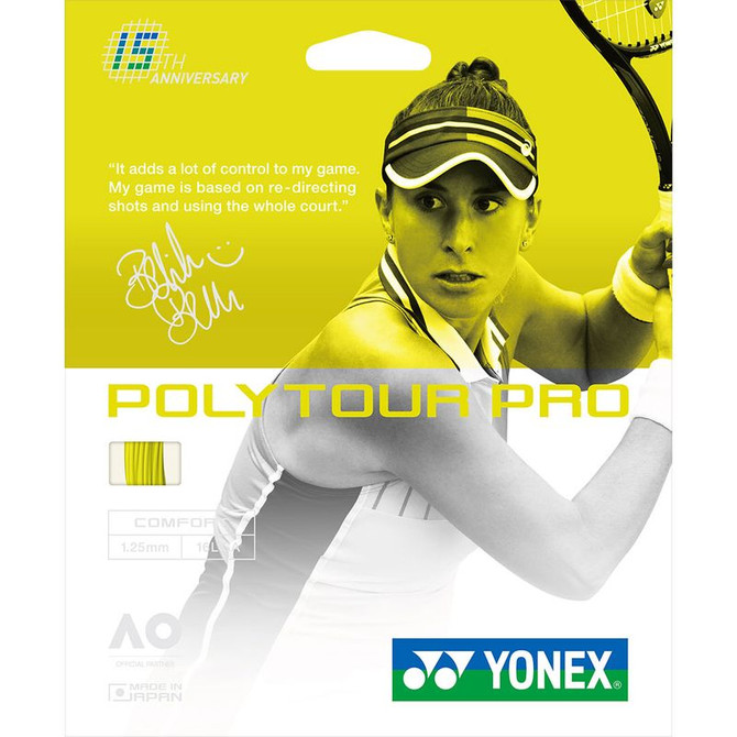 Yonex Poly Tour Pro 125 16L Flash Yellow Tennis String - 4