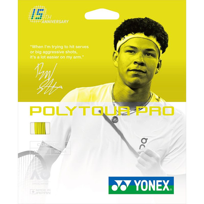 Yonex Poly Tour Pro 125 16L Flash Yellow Tennis String