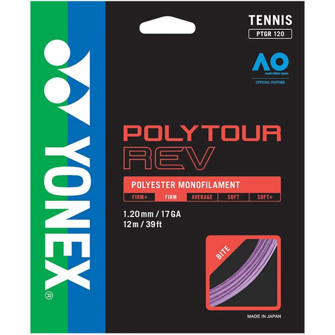 Yonex Poly Tour Rev 120 17G Purple Tennis String
