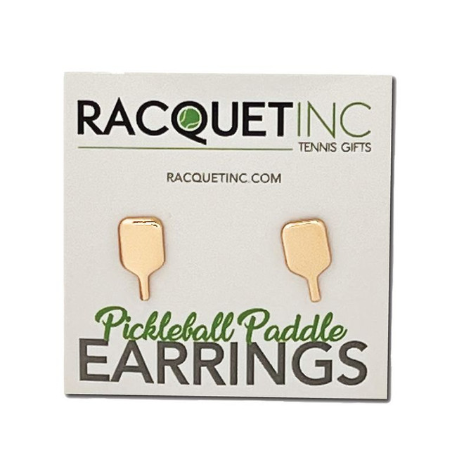 Racquet Inc Tennis Racquet Earrings - Rose Gold