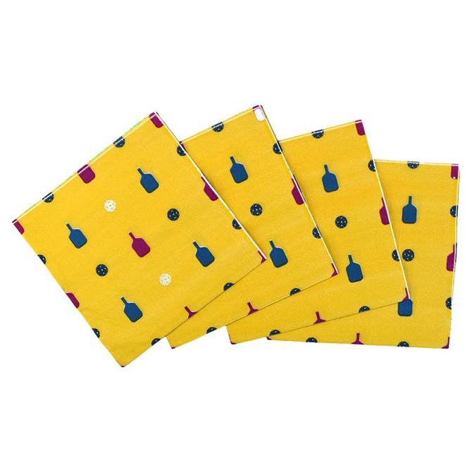 Racquet Inc Pickleball Napkins - Yellow