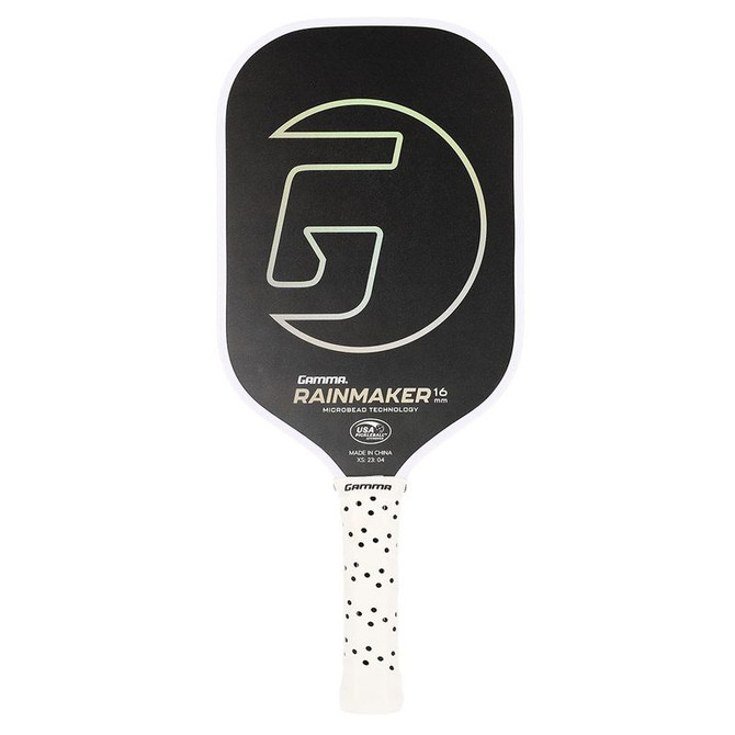 Gamma Microbead Rainmaker 16mm Black Pickleball Paddle