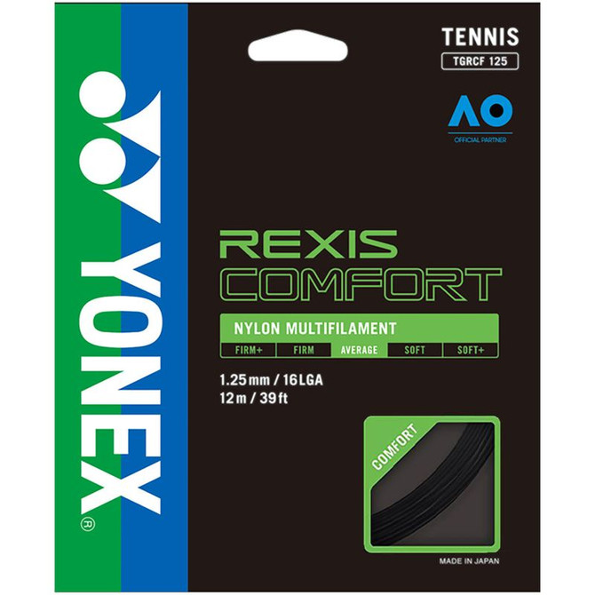 Yonex Rexis Comfort 125 16L Black Tennis String