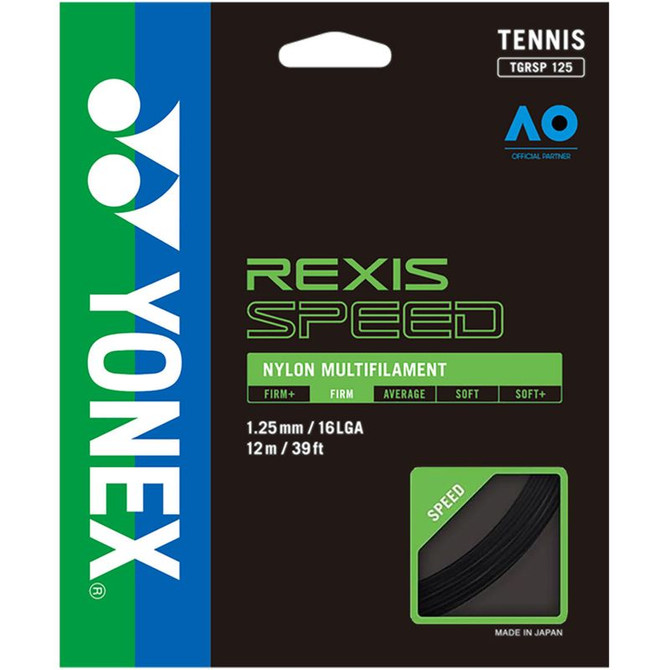 Yonex Rexis Speed 125 16L Black Tennis String