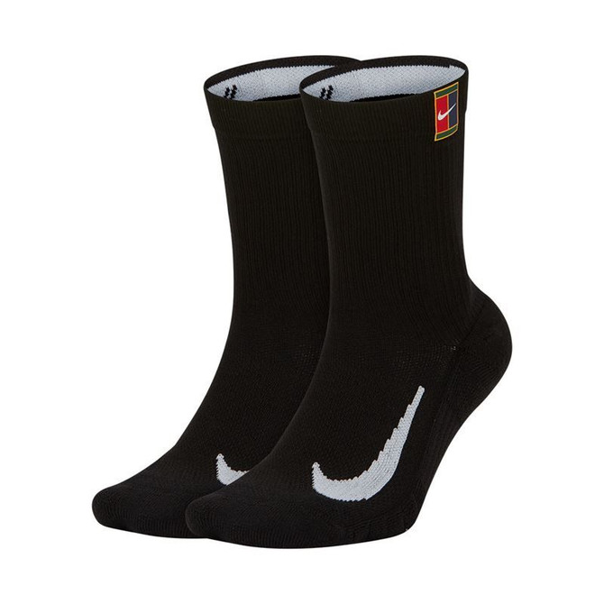 Nike Court Multiplier Cushioned Crew Sock (2 pairs) - Black