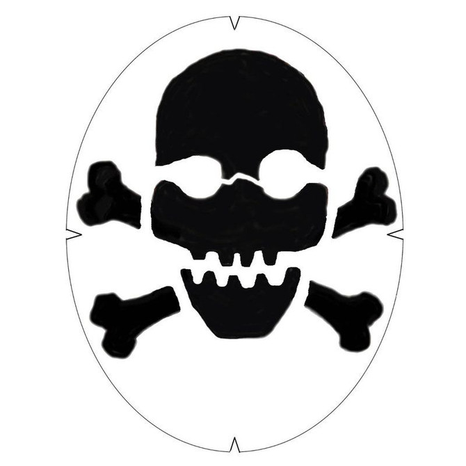 Tourna Skull and Crossbones Stencil