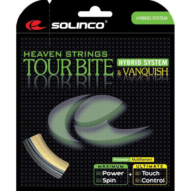 Solinco *HYBRID* Tour Bite 16L - Vanquish 16G Tennis String