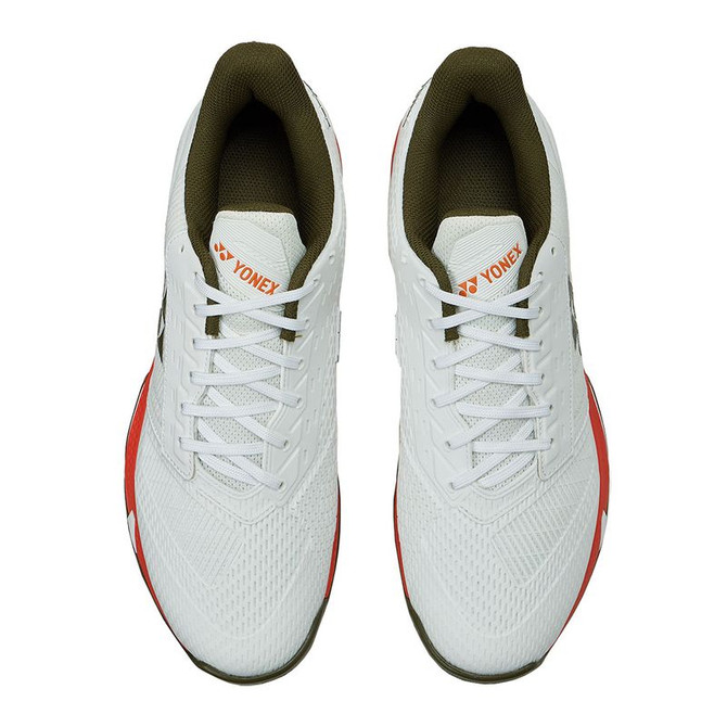 Yonex AD-ACCEL Mens Tennis Shoe - White/Orange - 5