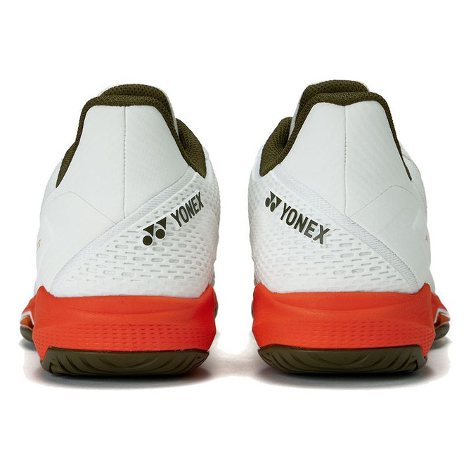 Yonex AD-ACCEL Womens Tennis Shoe - White/Orange - 4