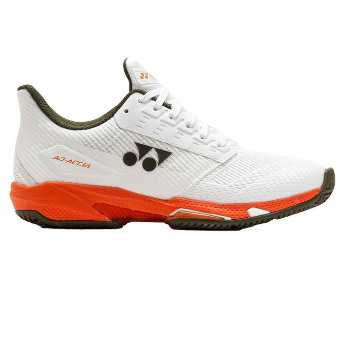Yonex AD-ACCEL Womens Tennis Shoe - White/Orange