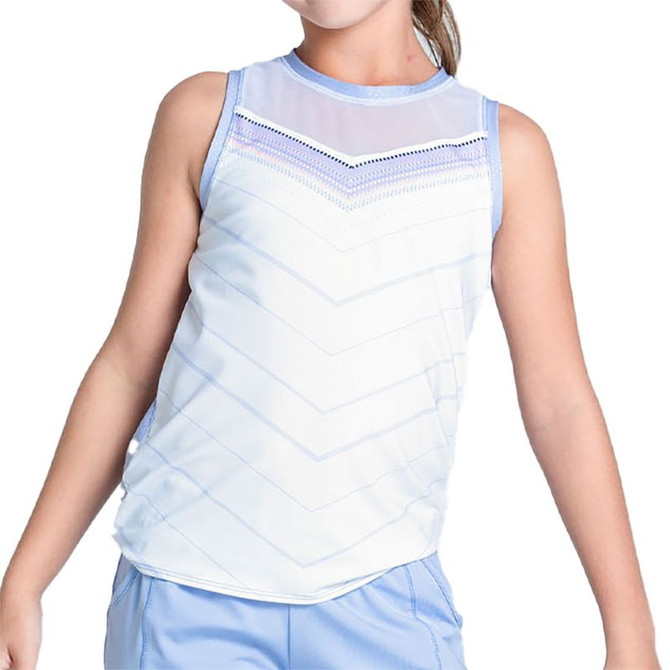 Lucky in Love Lavender Love Girls Tie Back Tank Top - Baby Lavender - 2