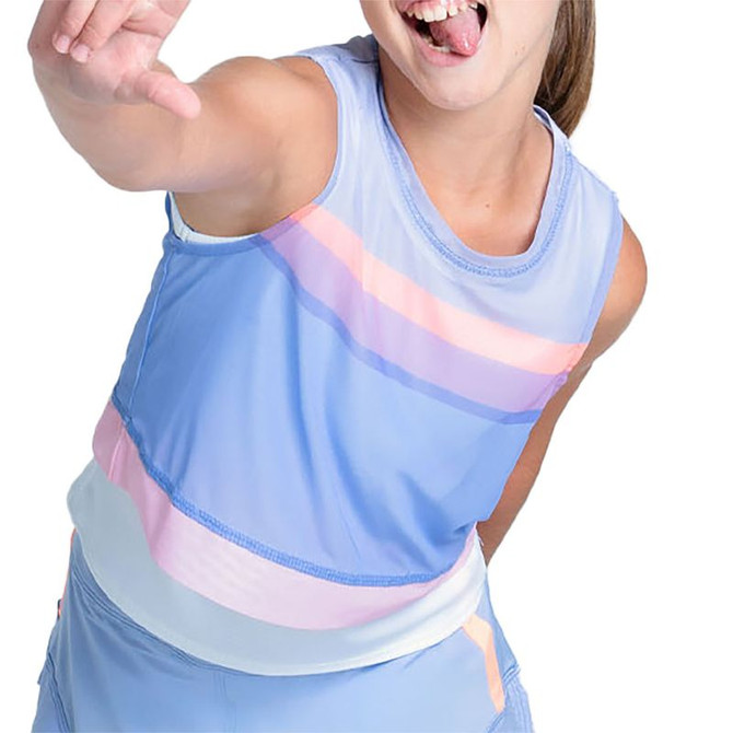 Lucky in Love Lavender Love Girls Breezy Tank Top - Baby Lavender - 2