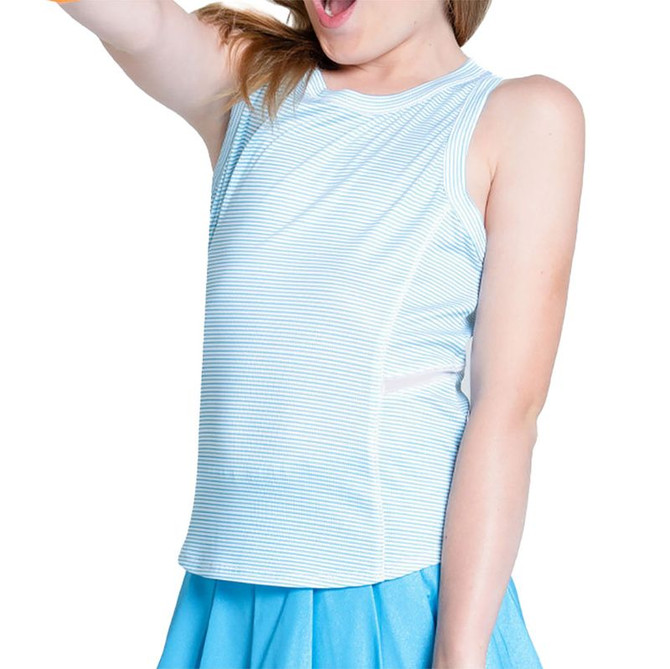 Lucky in Love Essentials Girls Victory Tank Top - Ocean