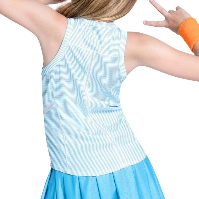 Lucky in Love Essentials Girls Victory Tank Top - Ocean