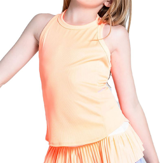 Lucky in Love Lavender Love Girls Free To Fly Tank Top - Orange Frost - 2