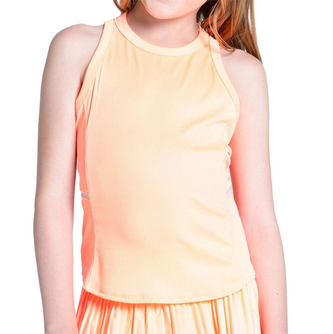 Lucky in Love Lavender Love Girls Free To Fly Tank Top - Orange Frost