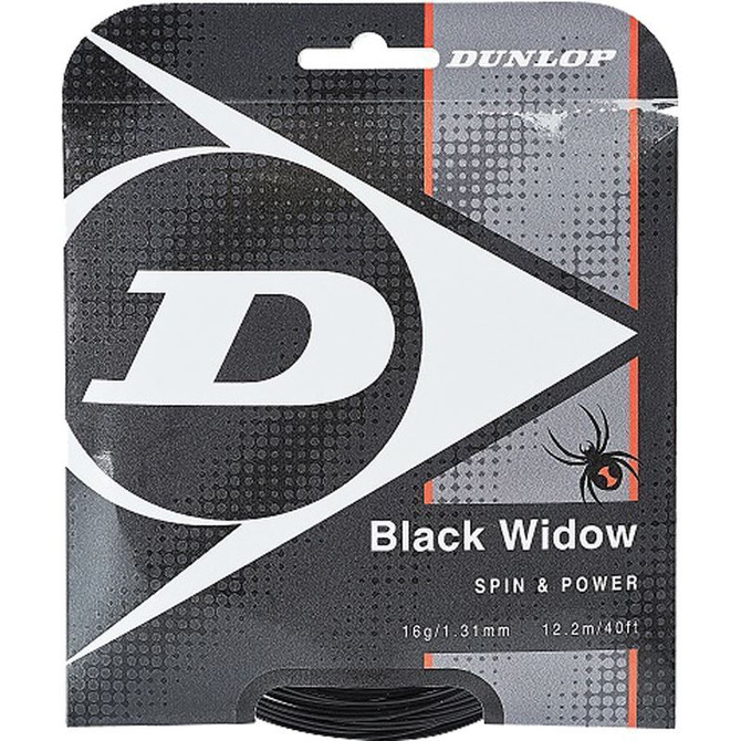 Dunlop Black Widow 16G Black Tennis String