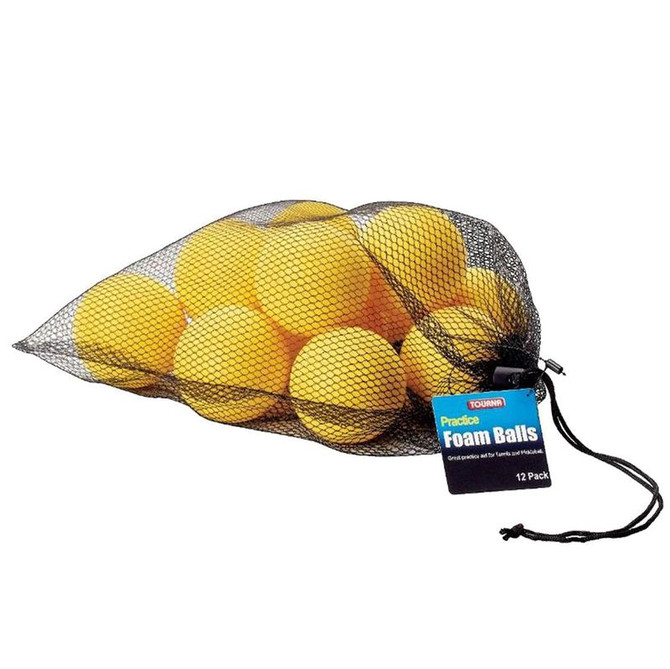 Tourna Pickleball Foam Practice Balls (12pk) - Yellow