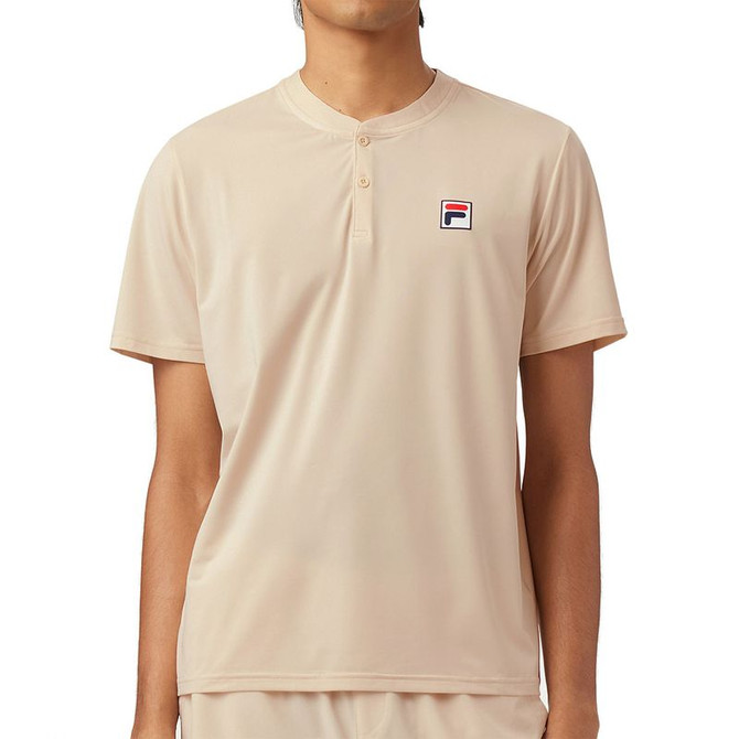 Fila Essentials Short Sleeve Henley - Angora