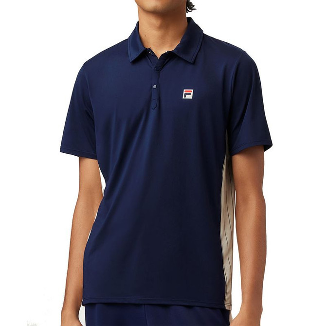 Fila Essentials Performance Iconic Settanta Polo - Fila Navy/Angora