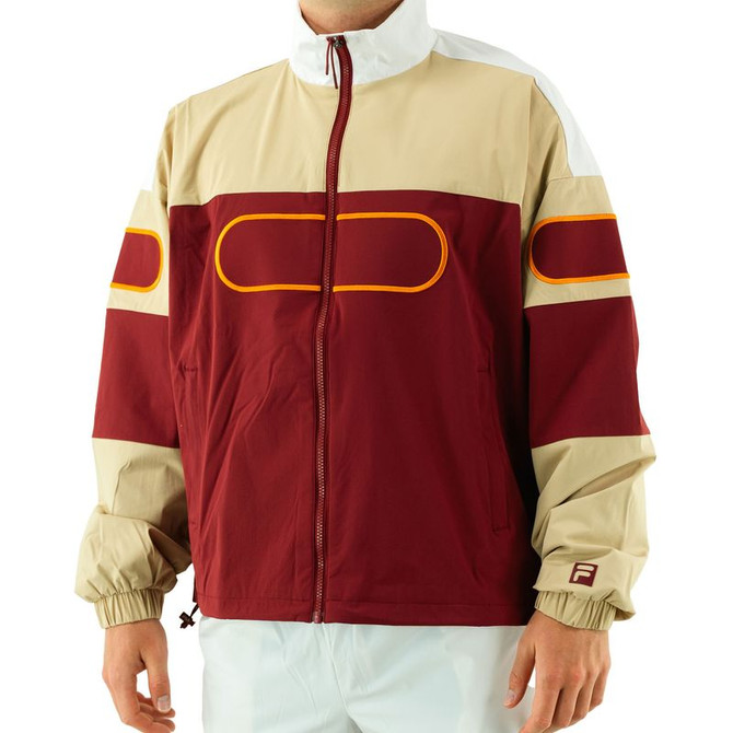 Fila Center Court Podium Jacket - Tibetan Red/Irish Cream