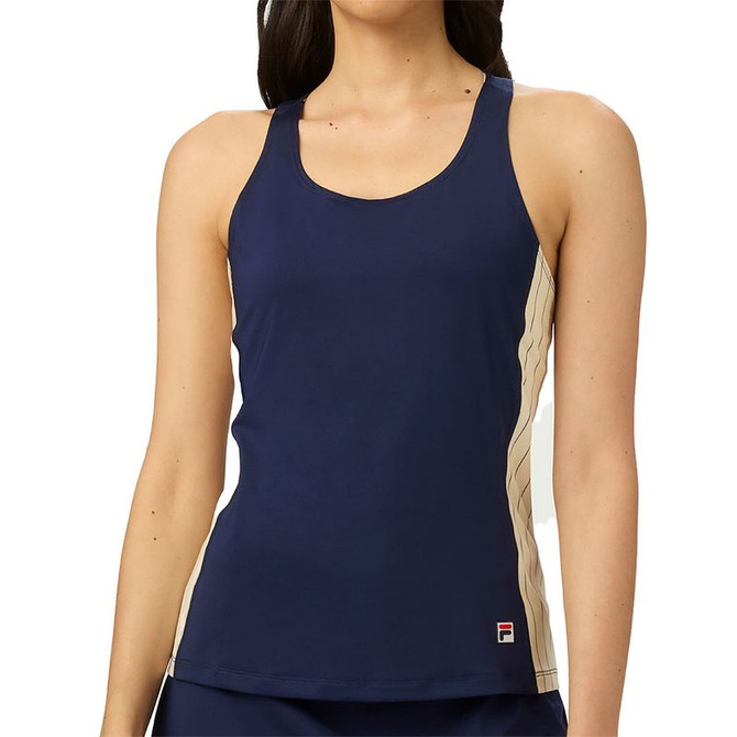 Fila Performance Iconic Racerback Tank Top - Fila Navy/Gardenia