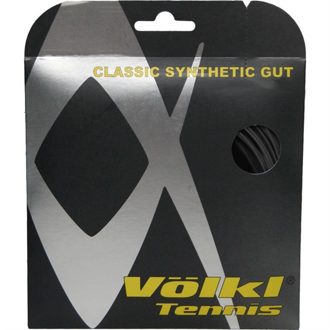 Volkl 17G Classic Synthetic Gut Black Tennis String