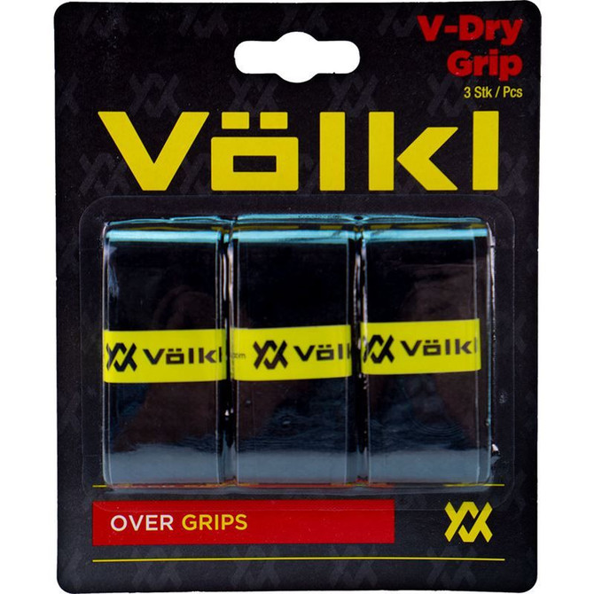 Volkl V Dry Overgrip 3 Pack - Black