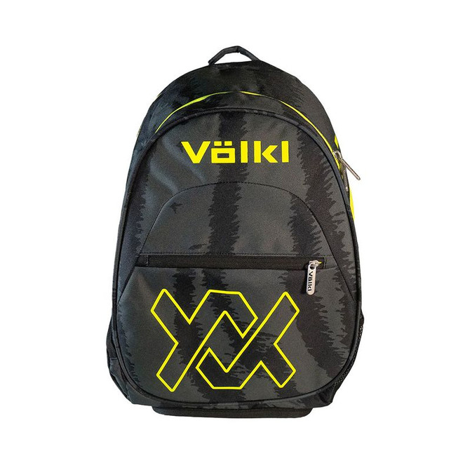Volkl Zebra Team Backpack Tennis Bag - Black/Neon Yellow