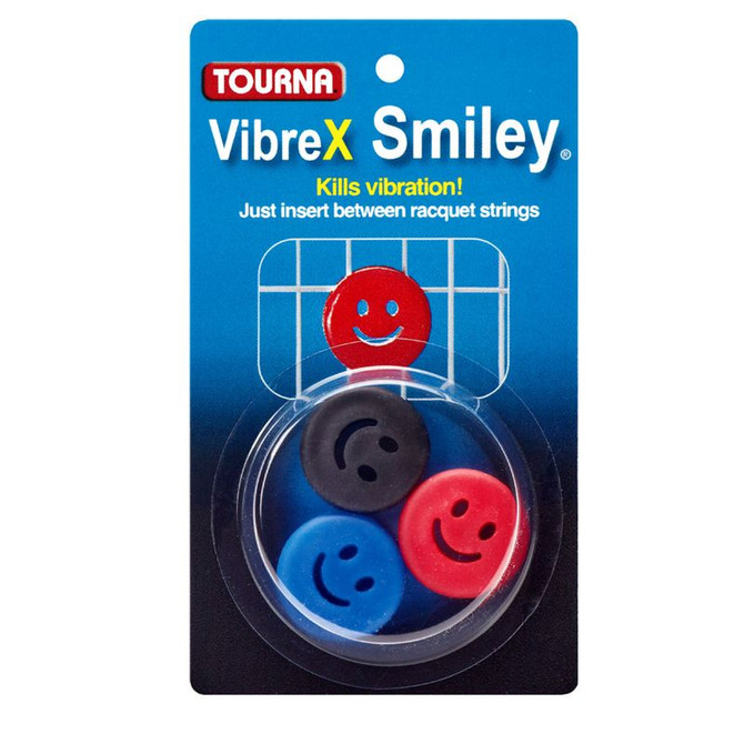 Tourna Smiley Vibration Dampener - Red/Blue/Black