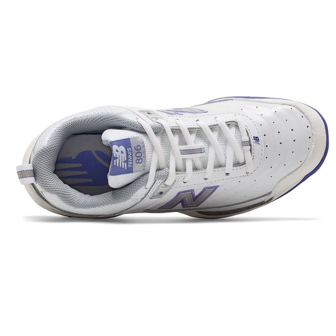 New Balance WC 806 (2E) Womens Tennis Shoes - White/Purple - 4
