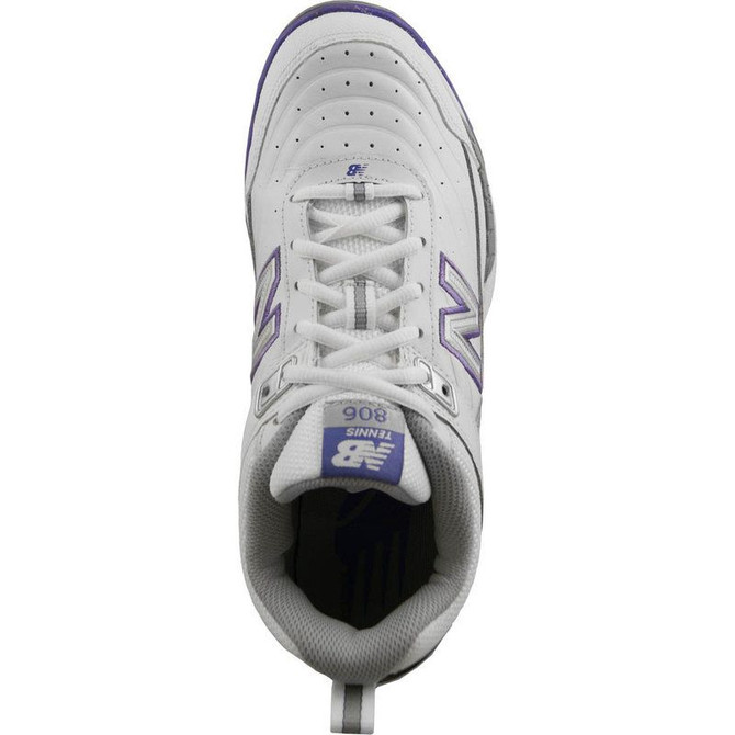 New Balance WC 806 (D) Womens Tennis Shoes - White/Purple - 6