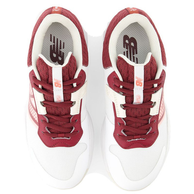 New Balance 696v6 (B) Womens Tennis Shoe - White/Monarch/Burgundy - 5