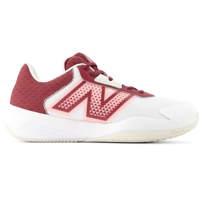 New Balance 696v6 (D) Womens Tennis Shoe - White/Monarch/Burgundy