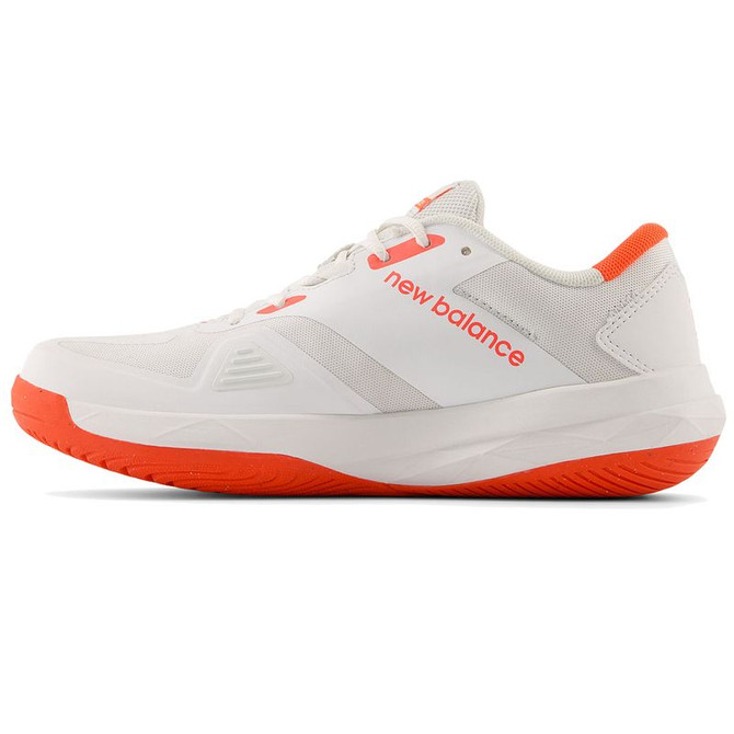New Balance 796v4 (2E) Womens Pickleball Shoe - White/Urgent Red - 3
