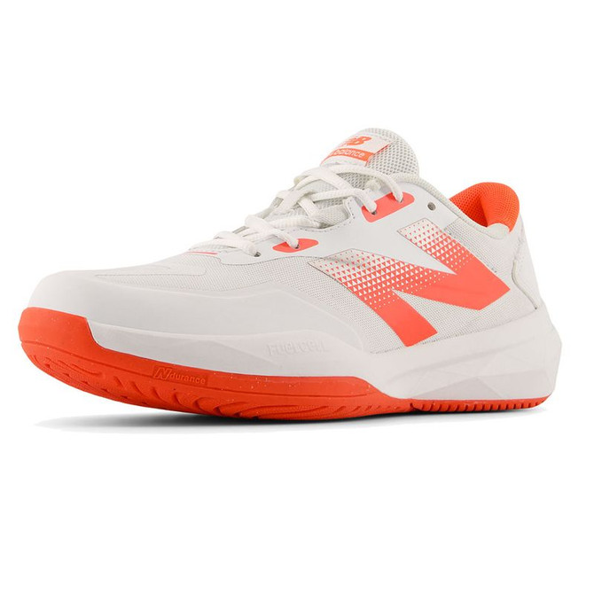 New Balance 796v4 (B) Womens Pickleball Shoe - White/Urgent Red - 7