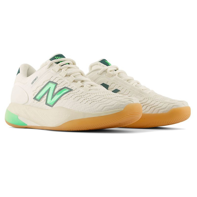 New Balance CT-Rally v2 (D) Womens Tennis Shoe - White/Lime Leaf - 4